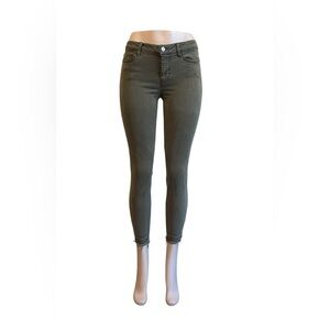 Liverpool Green Ankle Cropped Jeans